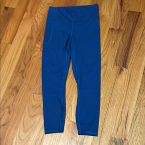 Under Armour Women's UA Meridian Fitted  Athletic Ankle Leggings ; Blue; Medium